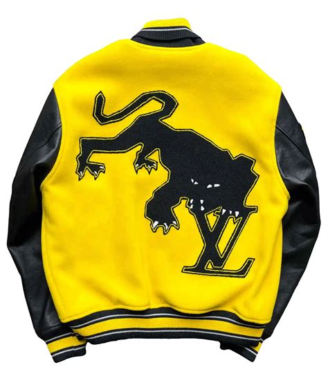 lv varsity jacket yellow
